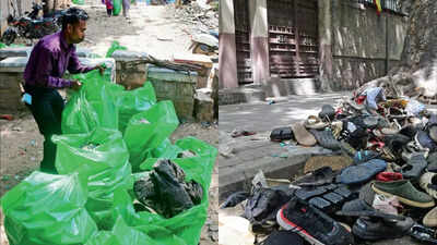 'What's the use of being rich or well-dressed if you die in stampede?': Cleaning staff collect 150 bags of footwear, some stained with dried blood