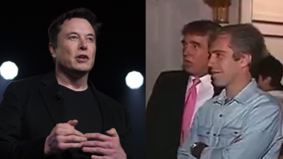  Amid public spat, Elon Musk shares 1992 video; Donald Trump seen with Jeffrey Epstein in throwback clip