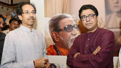 Uddhav Thackeray (left) and Raj Thackeray (File photo) 'Whatever Maharashtra wishes': Uddhav Thackeray on possible Shiv Sena (UBT)-MNS alliance