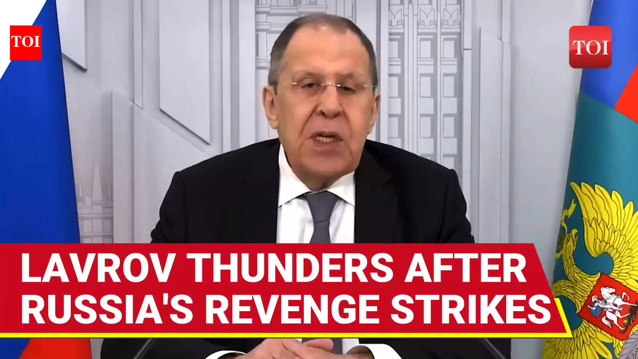 FULL: Putin Aide Lavrov's 'RUSSIA WON'T TOLERATE' Warning To Ukraine After Revenge Hits