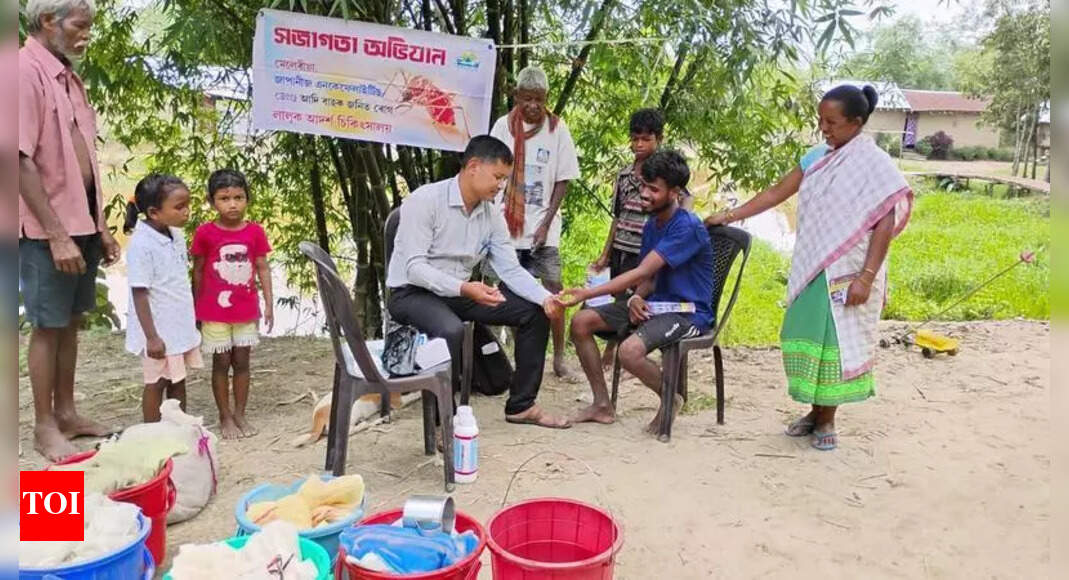 Lakhimpur District Disinfects Water Sources After Flood
