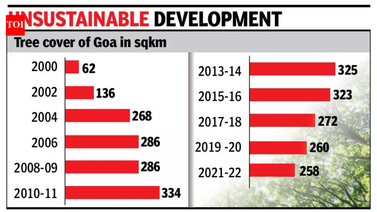 In 10 years, Goa loses a fifth of its tree cover | Goa News - The Times ...