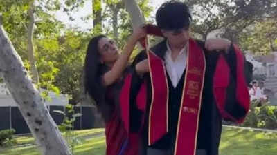 Mini Mathur and Kabir Khan are proud parents on their son Viviaan's graduation