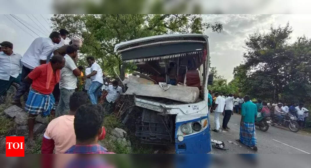 Truck and Bus Collide in Krishnagiri: Two Dead, Many Injured
