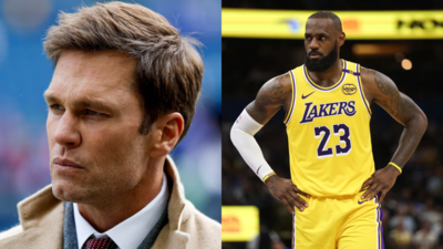 “Most dadcore thing” – NBA Fans was in awe as NFL veteran Tom Brady leaves out LeBron James from Mount Rushmore of GOATs list