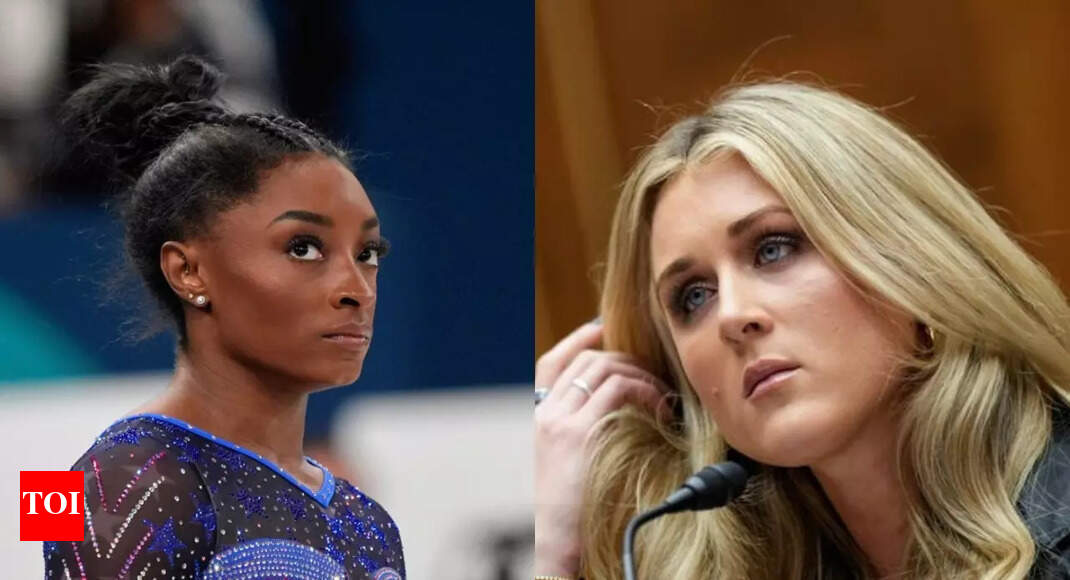 Simone Biles vs Riley Gaines: Trans debate sparks heated clash on social media - Times of India
