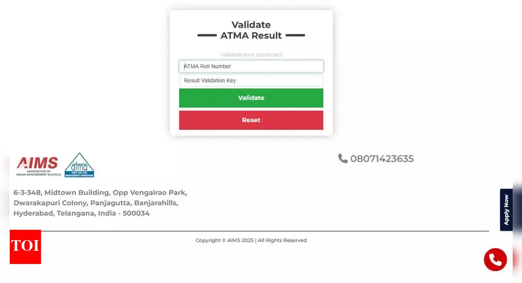 ATMA 2025 results declared: Here's how to check your scorecard at atmaaims.com