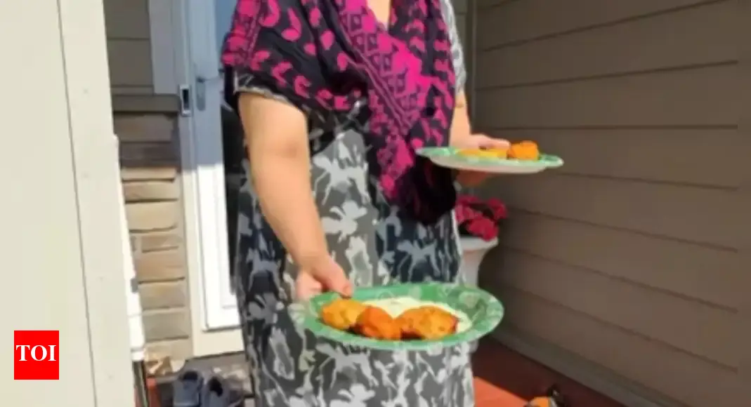 Watch: American workers gets a tasty surprise from Indian homeowner