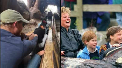 Prince Harry recreates a Princess Diana moment with his son Prince Archie at Disneyland