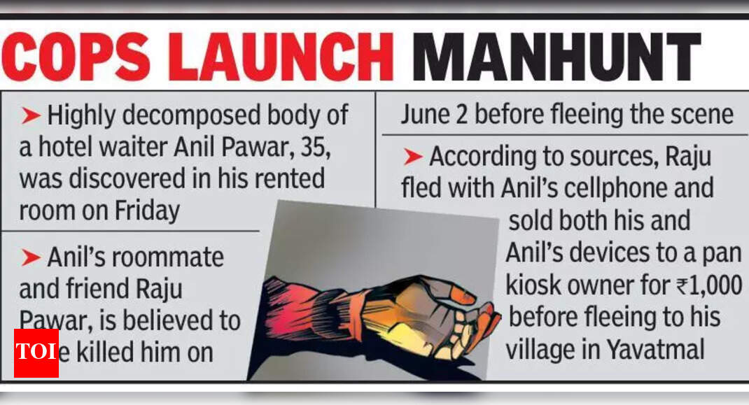 Hotel waiter’s rotting body found, roommate suspected killer | Nagpur ...