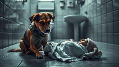  Dog found feeding on newborn in hospital toilet; minor girl suspected to have given birth; police launch probe