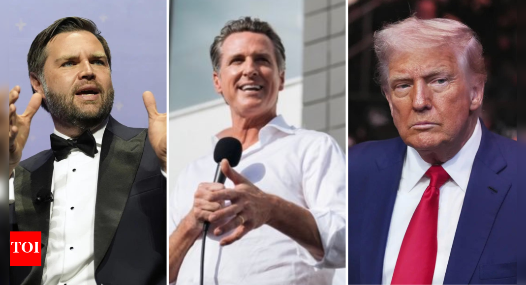 'If Newsom can't act, federal govt will': Trump, Vance, Leavitt slam LA governor; ICE arrests spark unrest in city