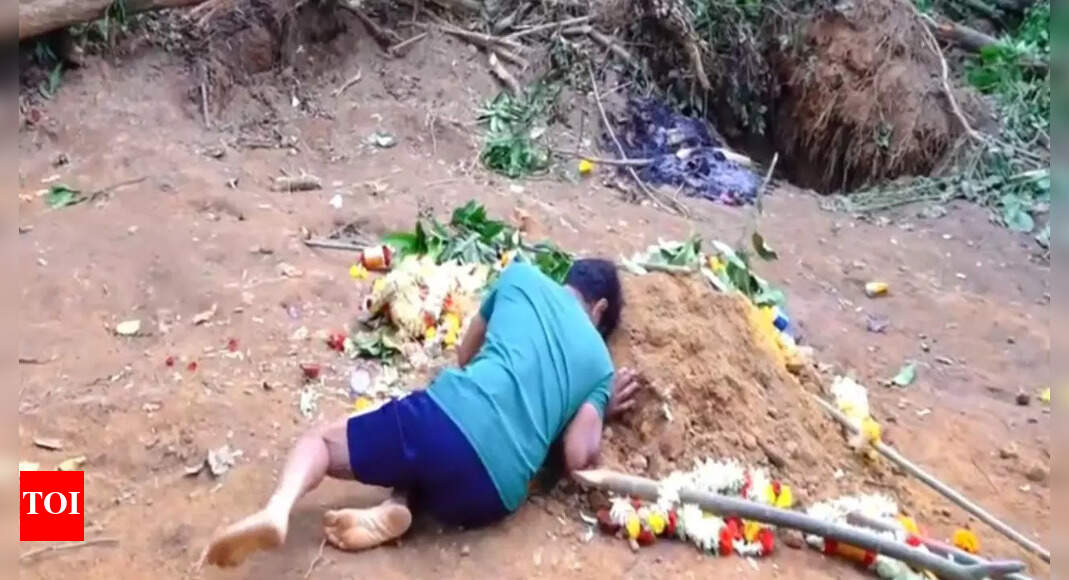 'This land was meant for his future': Father clings to son’s grave who died in stampede
