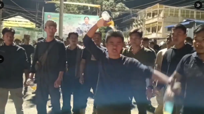 Manipur unrest: Protesters pour petrol over themselves after Meitei leader's arrest; internet suspended in 5 Imphal districts