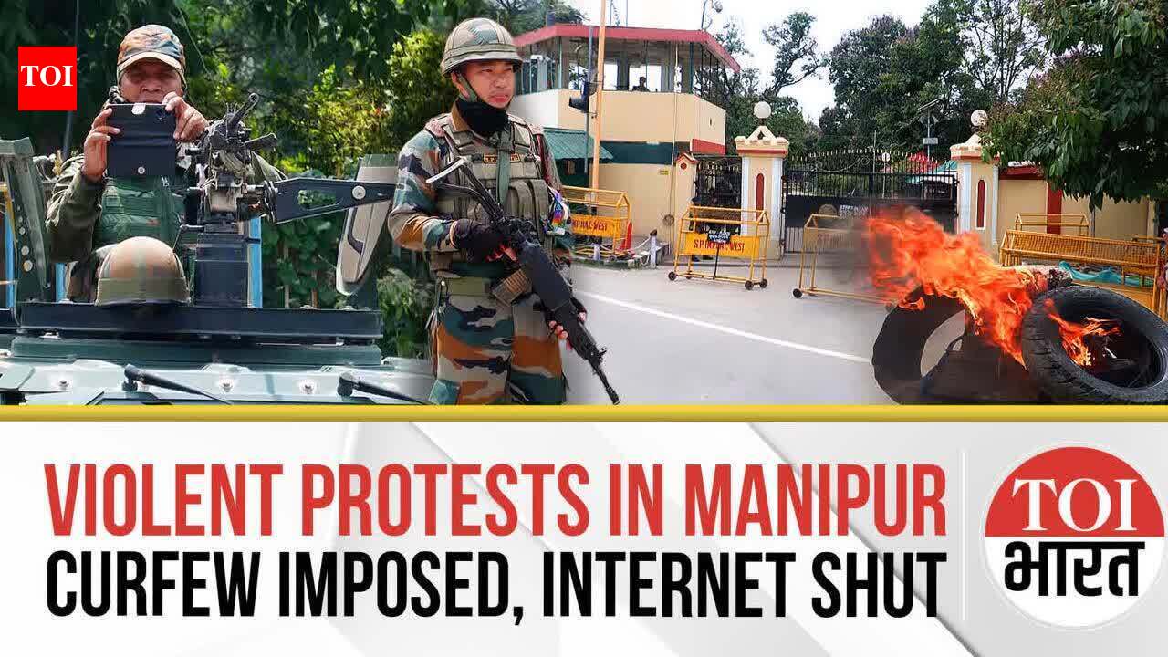 Manipur: Protest In Imphal Over Arrest Of Arambai Tenggol Leader ...
