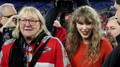 Travis Kelce’s mom Donna Kelce’s special bobblehead night turns into a Taylor Swift-themed celebration at Akron RubberDucks game