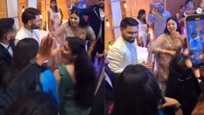 Rinku Singh engagement: India batter stands still as Priya Saroj breaks floor with her moves - Watch