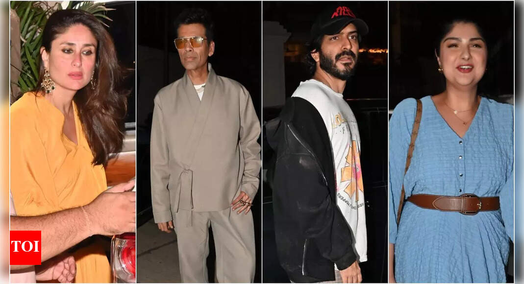 Sonam Kapoor kicks off 39th birthday celebrations: Kareena Kapoor, Saif Ali Khan, Janhvi and Khushi, Karan Johar and others turn up in style | Hindi Movie News – Times of India