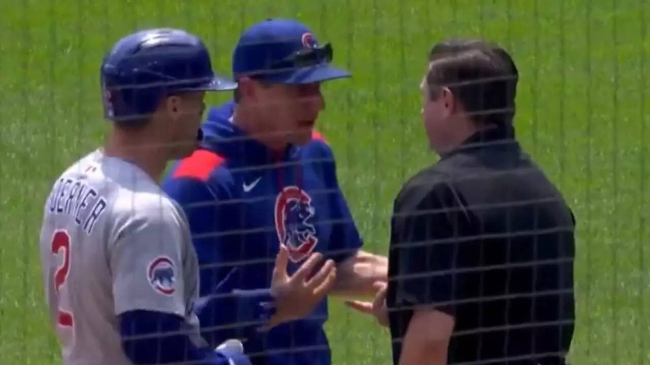 Fire these bums”: MLB umpire blasted online for tossing Cubs players over  one call | MLB News - Times of India