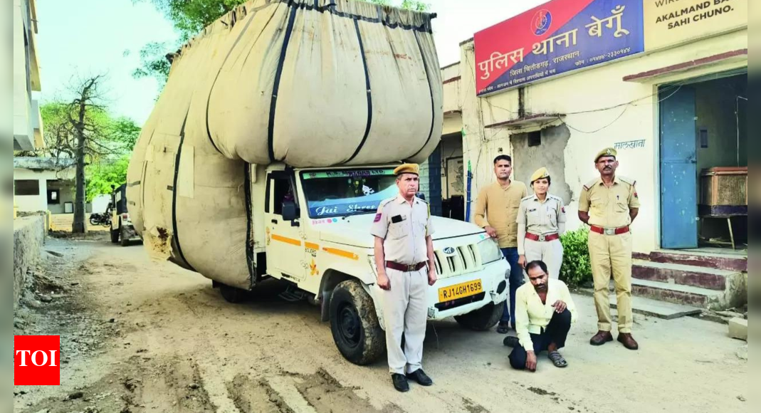 Drug bust in Rajasthan: 407 kg of poppy husk seized in Chittorgarh; smuggler flees