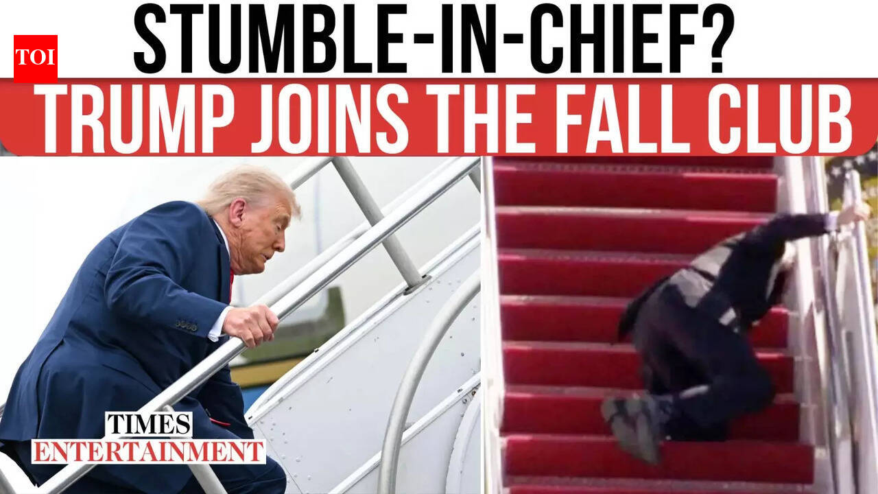 Donald Trump Stumbles On Air Force One Steps; Internet Erupts with ...