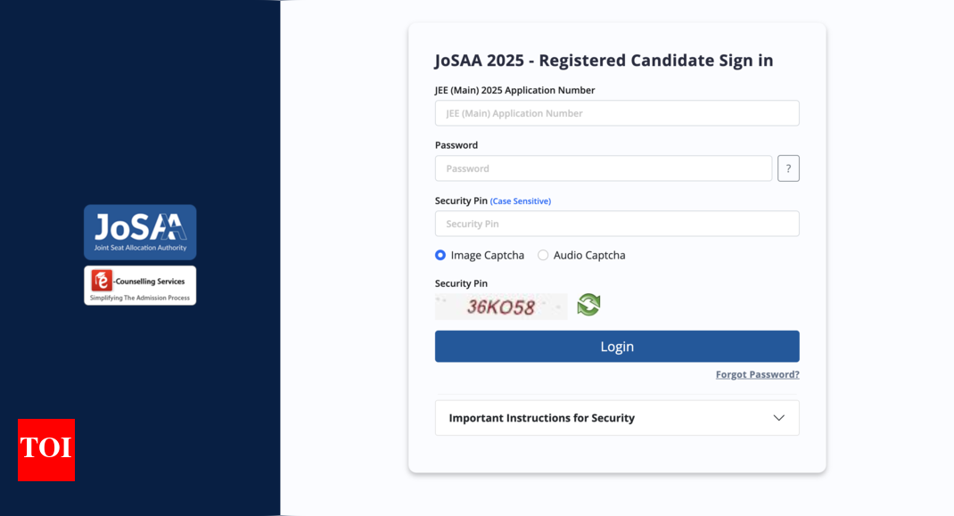 JoSAA mock seat allotment result 2025 for round 1 released at josaa.nic.in: Check direct link to download here