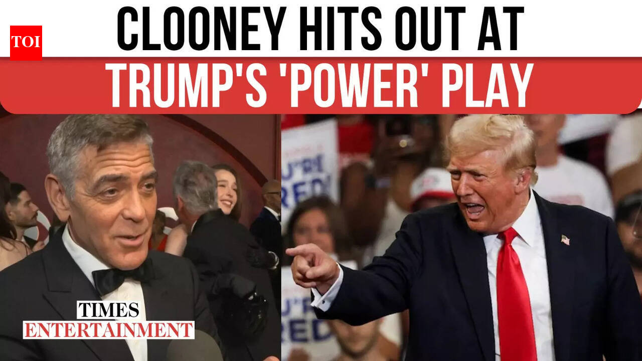 Clooney Takes Subtle Dig At Trump On Tony Awards Red Carpet | WATCH