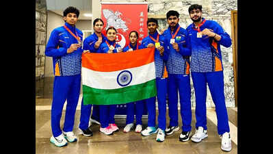 Rajasthan’s players win 8 medals in Moscow Star Wushu Championship; Vihanraj Saxena bags gold