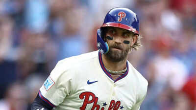 Why was Bryce Harper thrown out early in Phillies vs Brewers game?