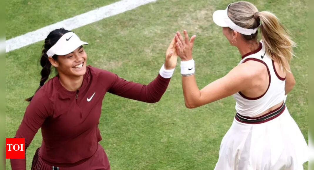 Emma Raducanu stars as women's tennis makes historic return to Queen's Club after 52 years; former Wimbledon champion Kvitova loses