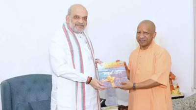  CM Yogi Adityanath pays courtesy visit to Union home minister Amit Shah