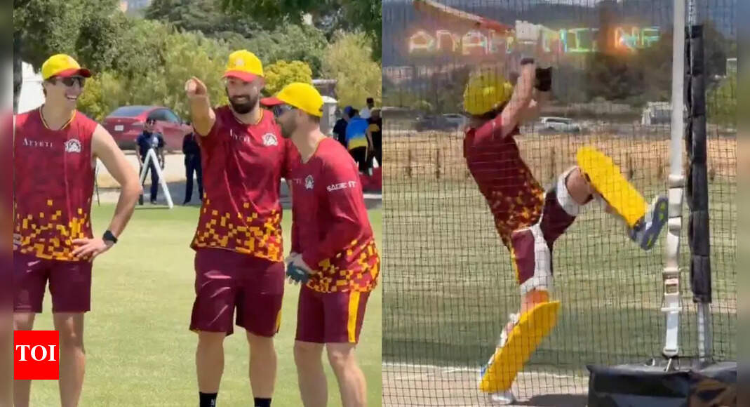WATCH: Adam Milne replicates SKY's shot in nets for Texas Super Kings
