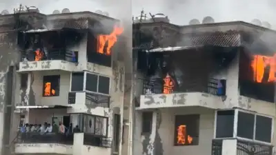 Dwarka fire horror: Man, 2 kids die after jumping from 8th floor to escape blaze; wife, elder son survive