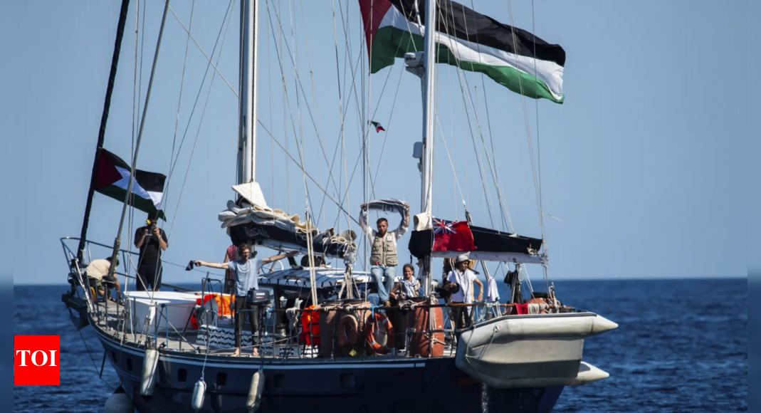 Gaza-bound ship seized: 'Five French activists to face Israeli justice'; one returns voluntarily