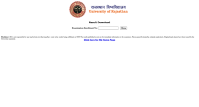 UNIRAJ result 2025: Rajasthan University announces semester exam results for BSc, BA courses: Check direct link to download here – Times of India