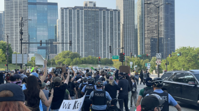 After LA, Chicago erupts in protest over immigration raids; over 1,000 protesters join downtown march - watch video