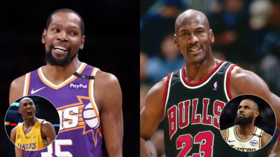 Kevin Durant drops 5-word reaction to viral Michael Jordan clip picking him over Kobe Bryant and LeBron James