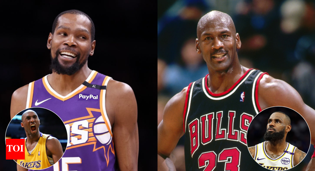 Kevin Durant drops 5-word reaction to viral Michael Jordan clip picking him over Kobe Bryant and LeBron James | NBA News - Times of India