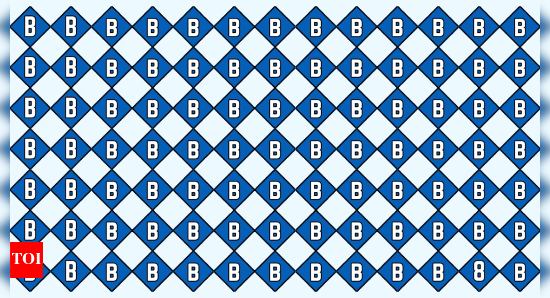 Optical illusion: You're a genius if you can spot the 8 among the Bs in a few seconds