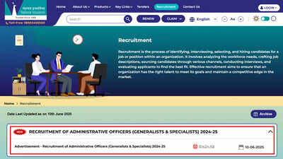  Notification out for 266 generalists and specialists posts; application from June 12