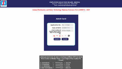 MPESB ADDET 2025 admit cards released at esb.mp.gov.in for June 17 exam – Times of India