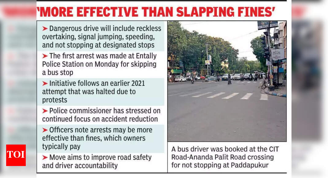 Cops start arresting bus drivers for rash driving to make city roads ...