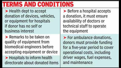 Govt imposes maintenance fee on donors of medical equipment