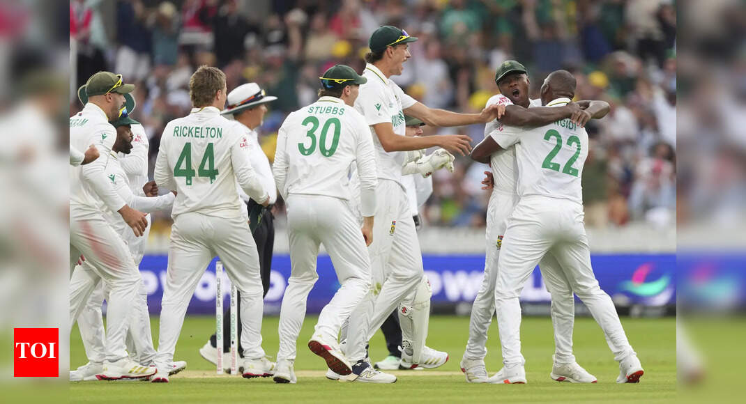 AUS vs SA Live Score, WTC Final 2025: Ngidi deals massive blow for AUS, Smith departs for 13
