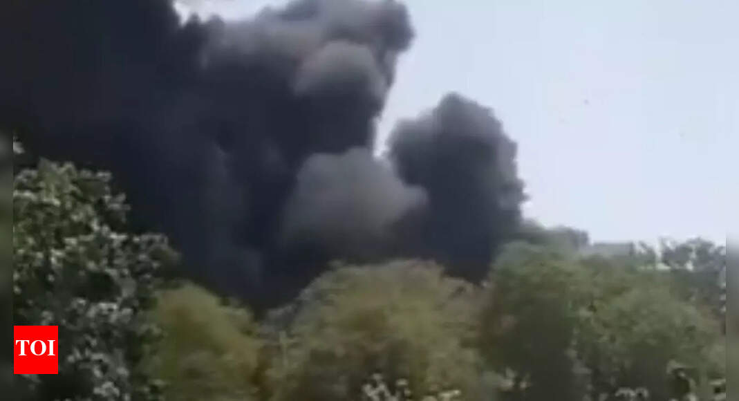 Passenger plane crashes near airport in Ahmedabad's Meghani area