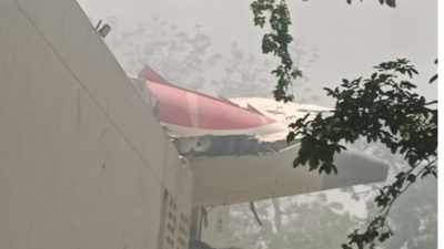  Part of aircraft falls on building in Ahmedabad – Visuals