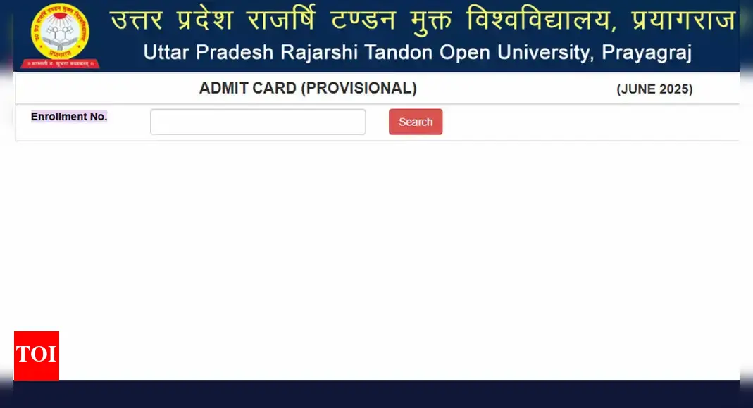 UPRTOU admit card for B.Ed., B.Ed.SE exams 2025 released at uprtou.ac.in: Direct link