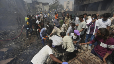 Ahmedabad plane crash: Flight crashed into doctors' hostel, many feared dead; eyewitnesses say it was flying 'very low'