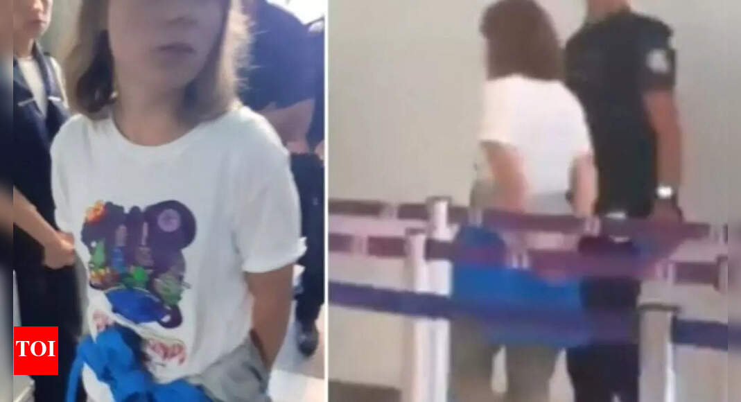 Why is Greta Thunberg putting her hands behind like she's handcuffed? Internet debates