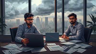 This is an AI-generated image, used for representational purposes only Startups raise funds but valuations shrink